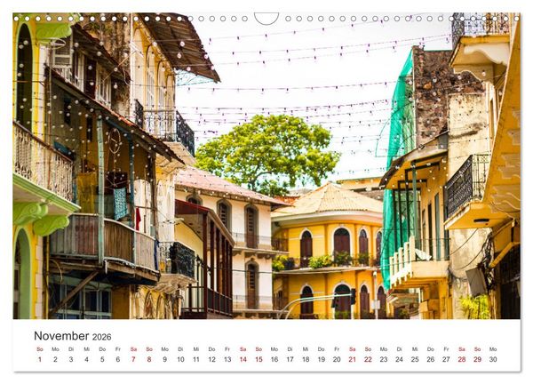 Produktbild: Panama - Traumhafte Str&auml;nde und St&auml;dte. (Wandkalender 2026 DIN A3 quer), CALVENDO Monatskalender