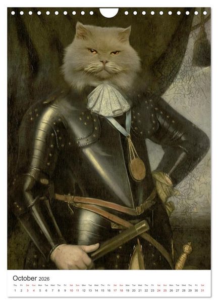Produktbild: Aristocrat Cats (Wall Calendar 2026 DIN A4 portrait), CALVENDO 12 Month Wall Calendar