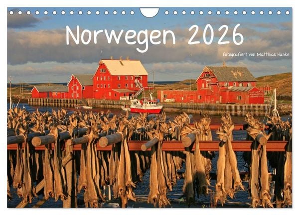 Norwegen 2026 (Wandkalender 2026 DIN A4 quer), CALVENDO Monatskalender