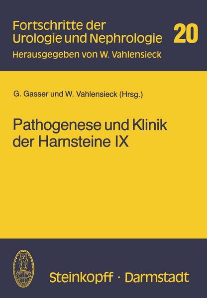 Produktbild: Pathogenese und Klinik der Harnsteine IX