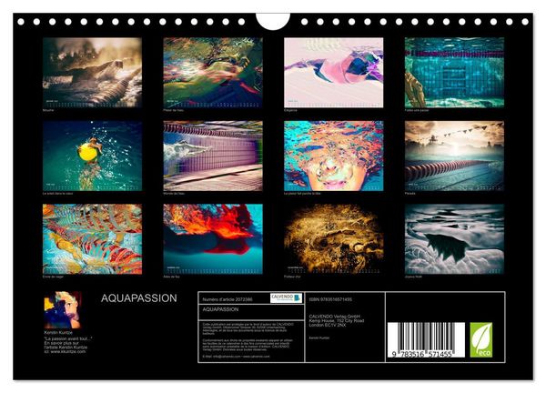 Produktbild: AQUAPASSION (Calendrier mural 2026 DIN A4 vertical), CALVENDO calendrier mensuel