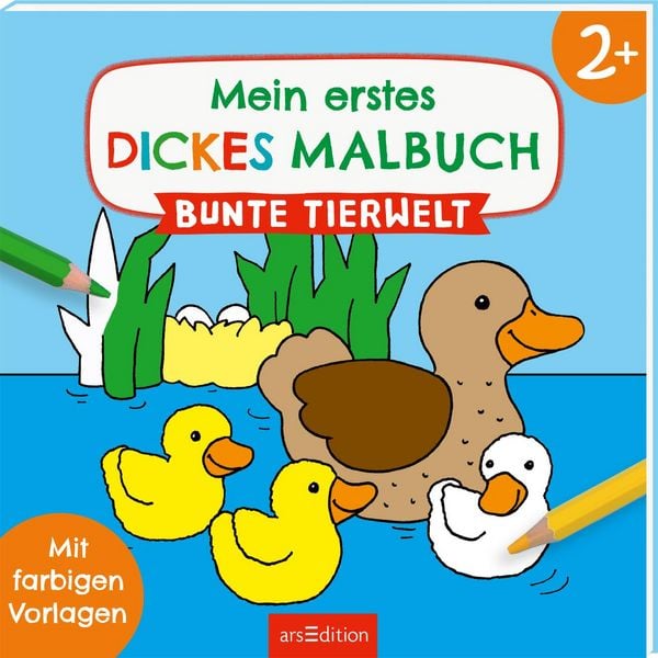 Produktbild: Mein erstes dickes Malbuch ab 2 &ndash; Bunte Tierwelt