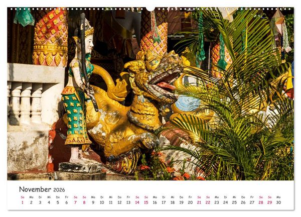 Produktbild: Laos - Im Herzen Indochinas (Wandkalender 2026 DIN A2 quer), CALVENDO Monatskalender