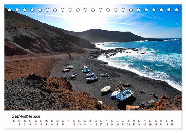Produktbild: Lanzarote - Die Farben der Natur (Tischkalender 2026 DIN A5 quer), CALVENDO Monatskalender
