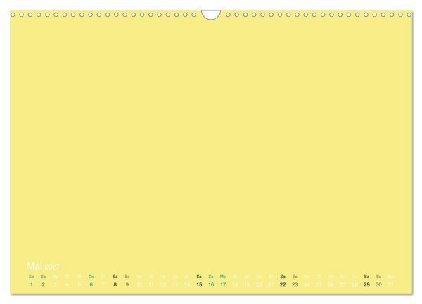 Produktbild: Bastelkalender - Gelb (Wandkalender 2027 DIN A3 quer), CALVENDO Monatskalender