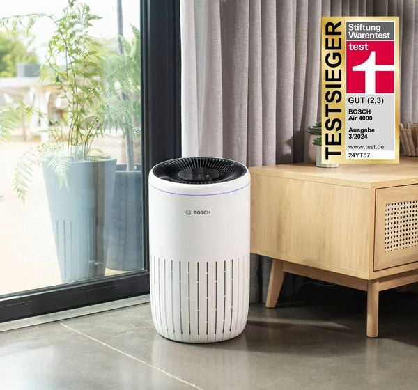 Produktbild: Bosch Home Comfort 7733701943 Air 4000 Luftreiniger 62m&sup2; Wei&szlig;, Schwarz