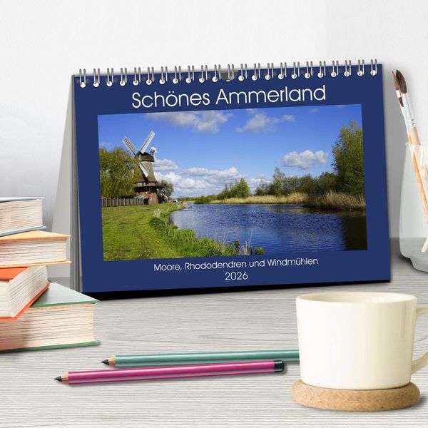 Produktbild: Sch&ouml;nes Ammerland (Tischkalender 2026 DIN A5 quer), CALVENDO Monatskalender