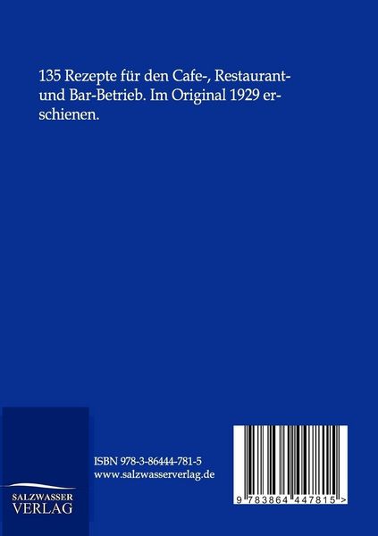 Produktbild: Aus der Praxis im neuzeitlichen Cafe-, Restaurant- und Bar-Betrieb