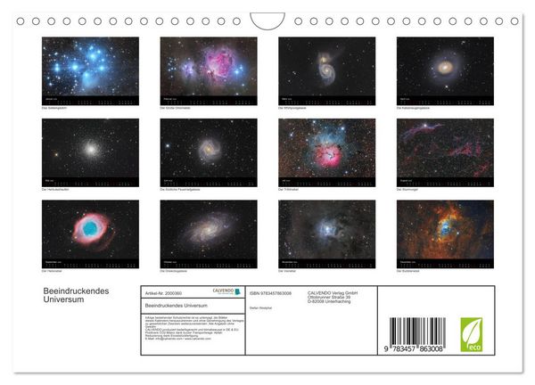 Produktbild: Beeindruckendes Universum (Wandkalender 2026 DIN A4 quer), CALVENDO Monatskalender