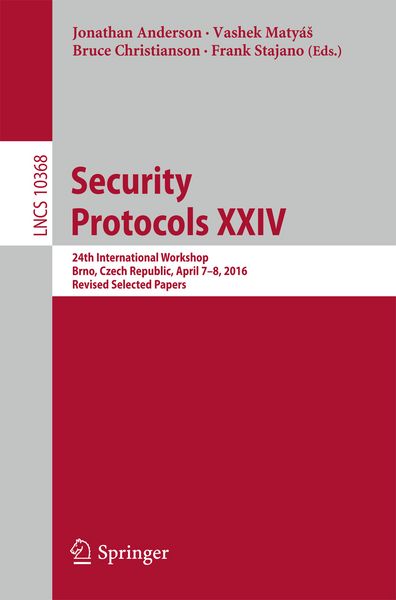Produktbild: Security Protocols XXIV