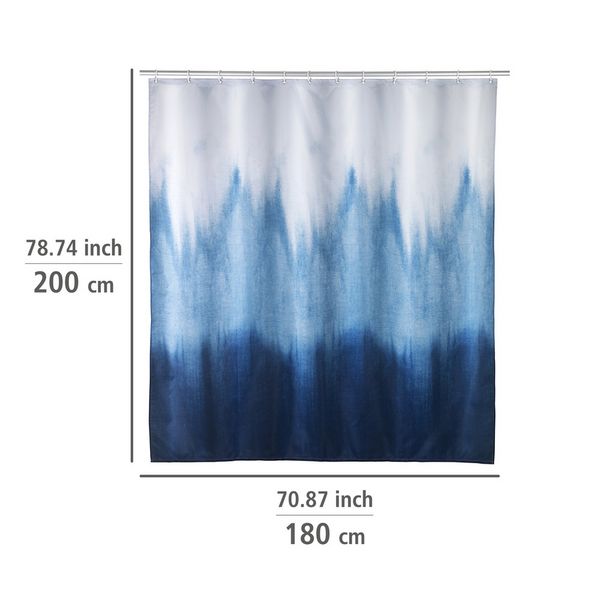 Produktbild: Duschvorhang Mod. Alara, 180 x 200 cm, Textil (100 % recyceltes Polyester)