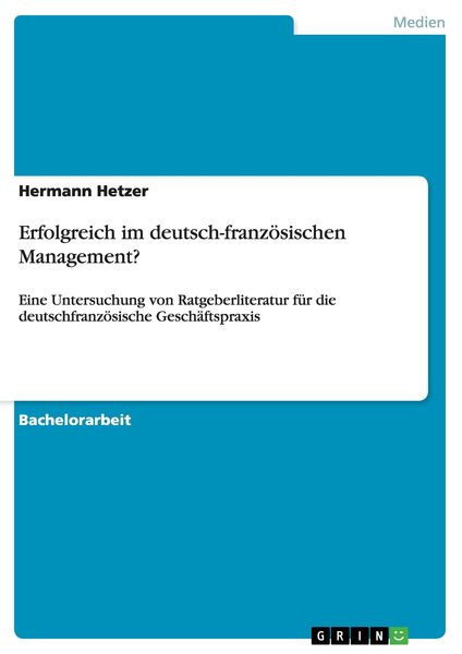 Produktbild: Erfolgreich im deutsch-franz&ouml;sischen Management?