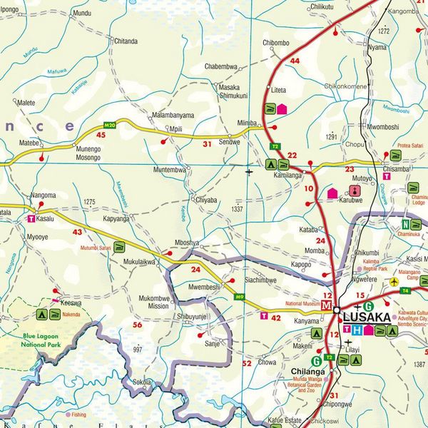 Produktbild: freytag & berndt Stra&szlig;enkarte Sambia 1:1 Mio.