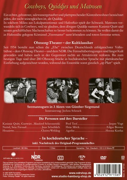 Produktbild: Ohnsorg-Theater Klassiker: Cowboys, Quiddjes und Matrosen