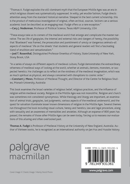 Produktbild: Medieval Religion and its Anxieties