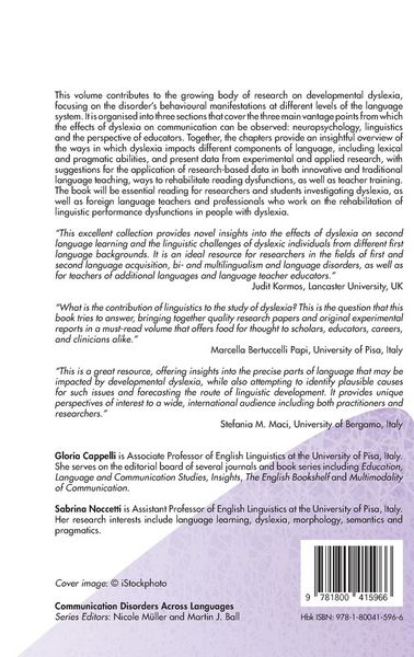 Produktbild: A Linguistic Approach to the Study of Dyslexia