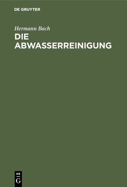 Produktbild: Die Abwasserreinigung