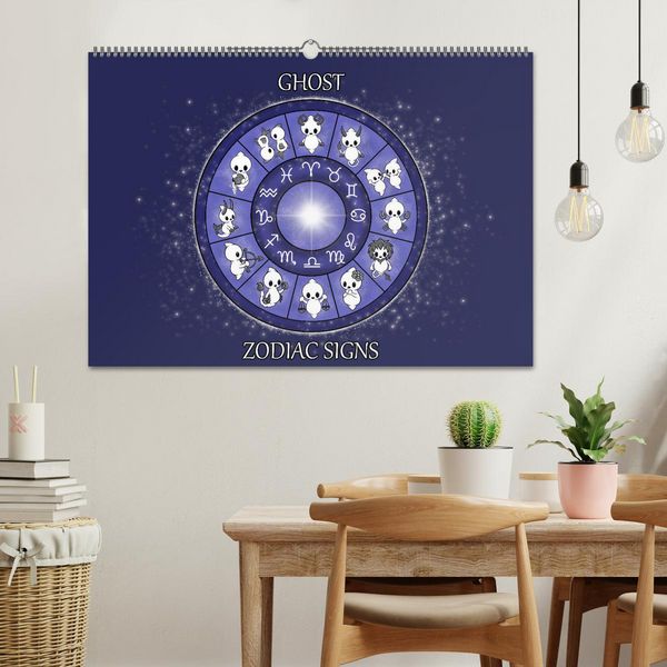 Produktbild: Geister Sternzeichen (Wandkalender 2026 DIN A2 quer), CALVENDO Monatskalender