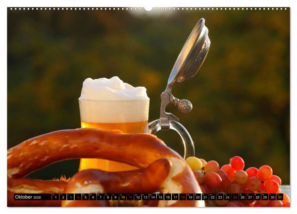 Produktbild: Biergenuss zu jeder Jahreszeit (hochwertiger Premium Wandkalender 2026 DIN A2 quer), Kunstdruck in Hochglanz