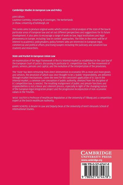 Produktbild: State and Market in European Union Law