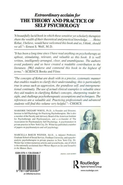 Produktbild: The Theory And Practice Of Self Psychology