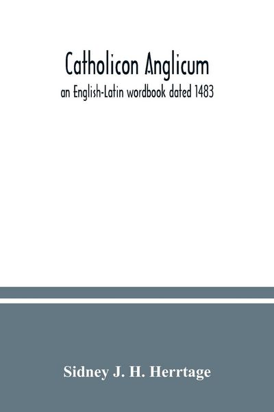 Produktbild: Catholicon Anglicum