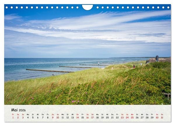 Produktbild: Fischland-Dar&szlig;-Zingst - Zwischen Bodden und Ostsee (Wandkalender 2026 DIN A4 quer), CALVENDO Monatskalender