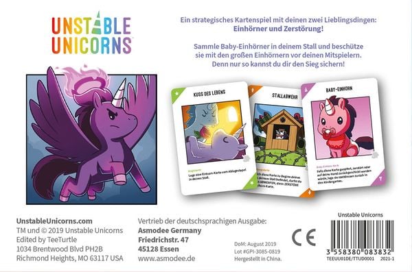 Produktbild: Unstable Unicorns (Spiel)