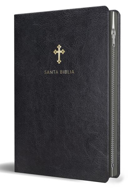 Biblia Reina Valera 1960 Tamano grande, letra grande piel negra con, Taschenbuch von Reina Valera Revisada 1960, Random House N.Y., 9781644732199