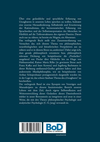 Produktbild: Sagen des Unsagbaren