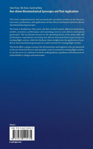 Produktbild: Non-driven Micromechanical Gyroscopes and Their Applications
