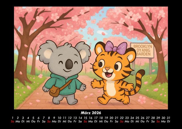 Produktbild: Kiki & Tina - Ein Jahr in New York 2026 Fotokalender DIN A3