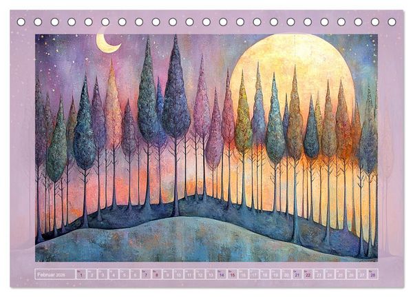 Produktbild: Pastellpoesie &ndash; Farben, die die Seele ber&uuml;hren (Tischkalender 2026 DIN A5 quer), CALVENDO Monatskalender