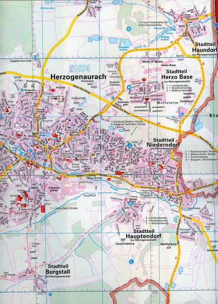 Falk Cityplan Erlangen 1:17.500