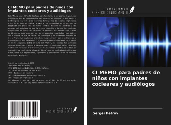 Produktbild: CI MEMO para padres de ni&ntilde;os con implantes cocleares y audi&oacute;logos