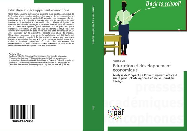 Produktbild: Education et d&eacute;veloppement &eacute;conomique