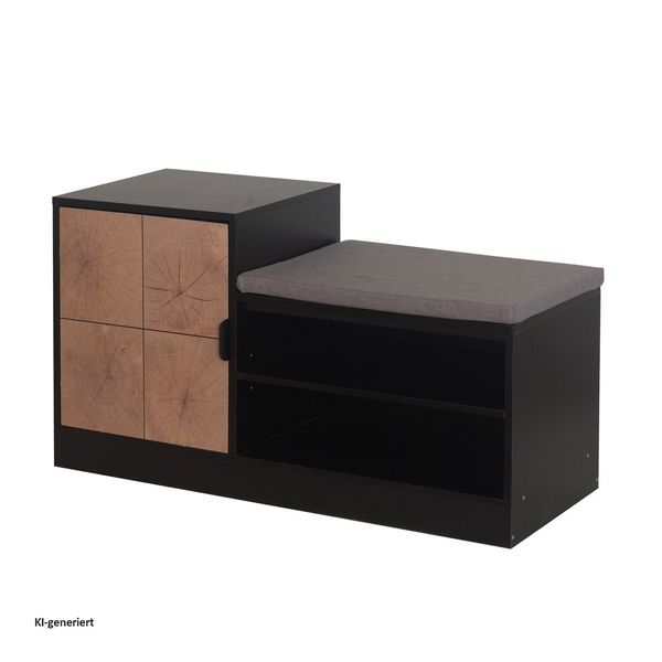 Produktbild: HTI-Living Schuhbank Dana Schwarz Schuhbank Dana Schwarz