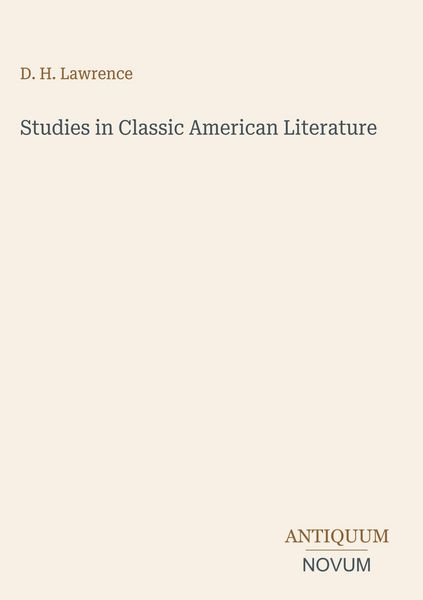 Produktbild: Studies in Classic American Literature