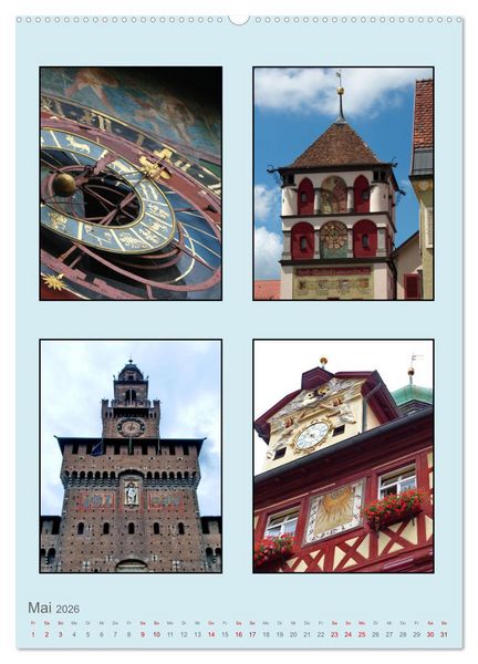 Produktbild: Uhr-Zeiten (Wandkalender 2026 DIN A2 hoch), CALVENDO Monatskalender