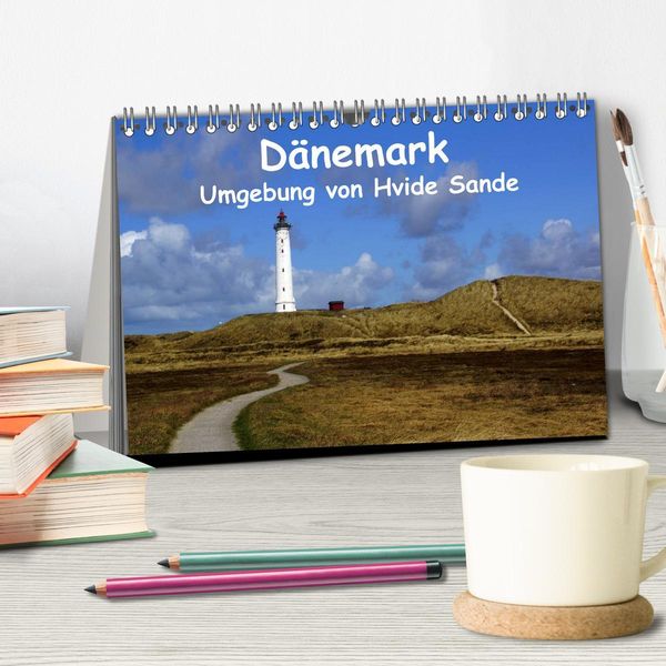 Produktbild: D&auml;nemark - Umgebung von Hvide Sande (Tischkalender 2026 DIN A5 quer), CALVENDO Monatskalender