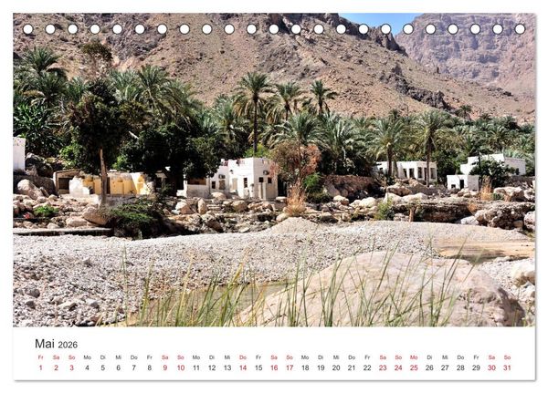 Produktbild: Sultanat Oman - Land des Orients (Tischkalender 2026 DIN A5 quer), CALVENDO Monatskalender