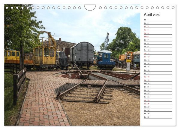 Produktbild: Eisenbahn Museum Gramzow (Wandkalender 2026 DIN A4 quer), CALVENDO Monatskalender