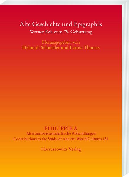 Produktbild: Alte Geschichte und Epigraphik