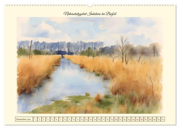 Produktbild: Ausfl&uuml;ge im Cloppenburger Land (Wandkalender 2026 DIN A2 quer), CALVENDO Monatskalender