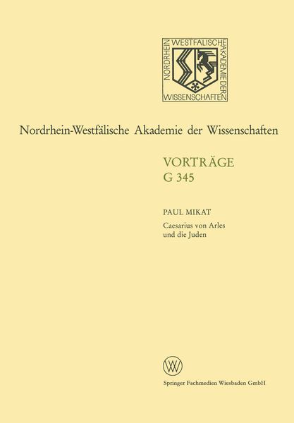 Produktbild: Caesarius von Arles und die Juden