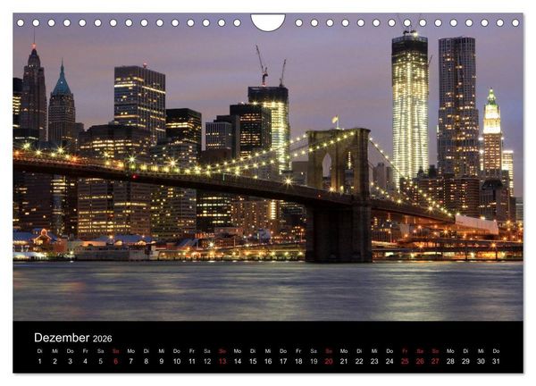 Produktbild: New York City (Wandkalender 2026 DIN A4 quer), CALVENDO Monatskalender