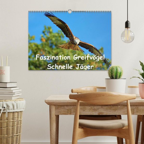 Produktbild: Faszination Greifv&ouml;gel Schnelle J&auml;ger (Wandkalender 2026 DIN A3 quer), CALVENDO Monatskalender