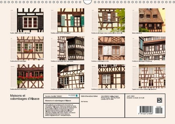 Produktbild: Ramsey, B: Maisons et colombages d'Alsace (Calendrier mural