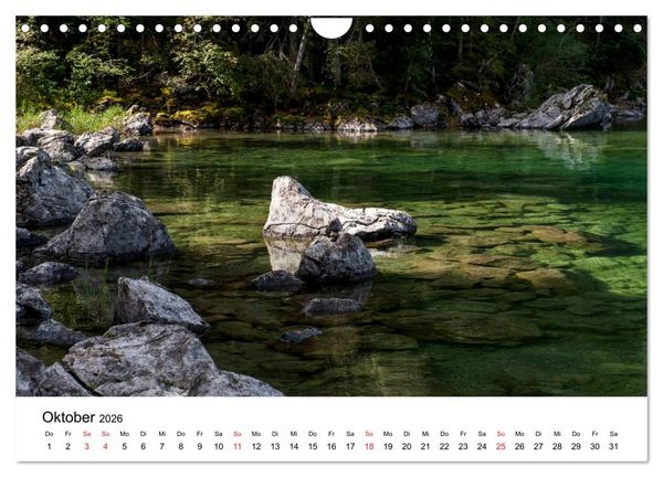 Produktbild: Berge und Seen rund um die Zugspitze (Wandkalender 2026 DIN A4 quer), CALVENDO Monatskalender