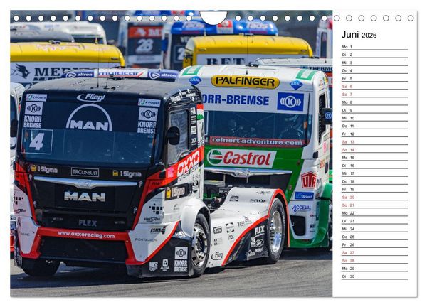 Produktbild: Faszination Truck Rennsport (Wandkalender 2026 DIN A4 quer), CALVENDO Monatskalender